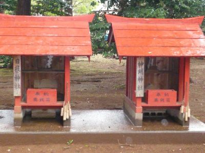 末社神明神社、日枝神社