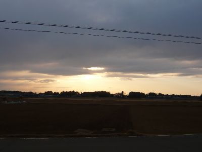 周囲の風景(日暮れ風景)
