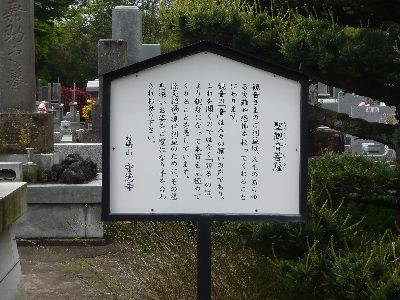 聖観世音菩薩像（看板）